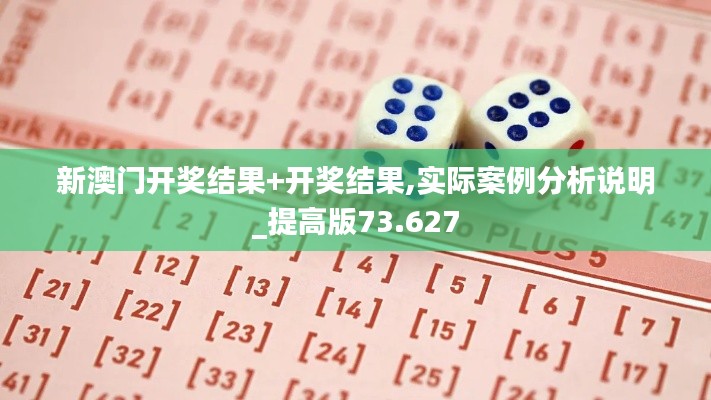 新澳门开奖结果+开奖结果,实际案例分析说明_提高版73.627
