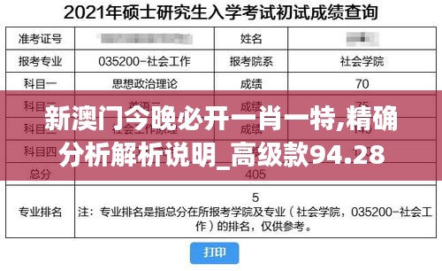 新澳门今晚必开一肖一特,精确分析解析说明_高级款94.28