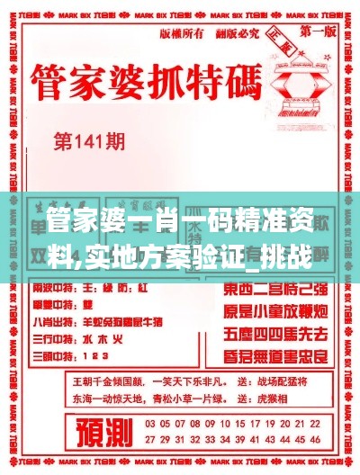 管家婆一肖一码精准资料,实地方案验证_挑战款76.390