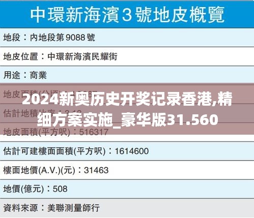 2024新奥历史开奖记录香港,精细方案实施_豪华版31.560