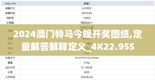 2024澳门特马今晚开奖图纸,定量解答解释定义_4K22.955