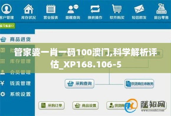 管家婆一肖一码100澳门,科学解析评估_XP168.106-5