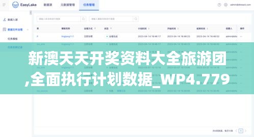 新澳天天开奖资料大全旅游团,全面执行计划数据_WP4.779-5