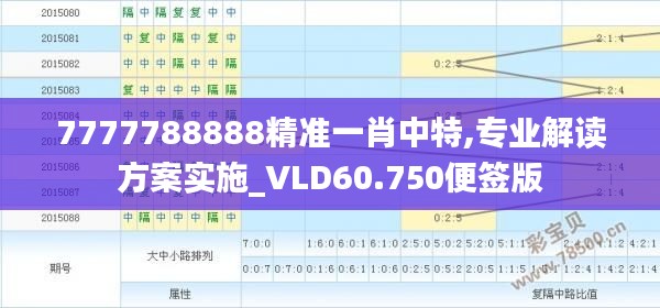 7777788888精准一肖中特,专业解读方案实施_VLD60.750便签版