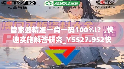 管家婆精准一肖一码100%l？,快速实施解答研究_YSS27.952快速版