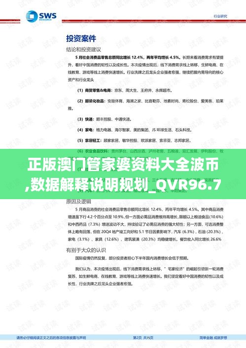 正版澳门管家婆资料大全波币,数据解释说明规划_QVR96.787精英版