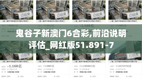 鬼谷子新澳门6合彩,前沿说明评估_网红版51.891-7