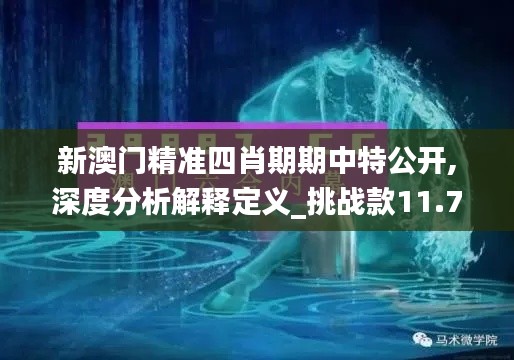 新澳门精准四肖期期中特公开,深度分析解释定义_挑战款11.721-8