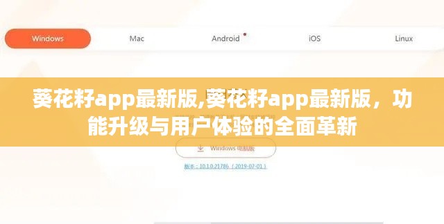 葵花籽app最新版，功能升级与用户体验的全面革新