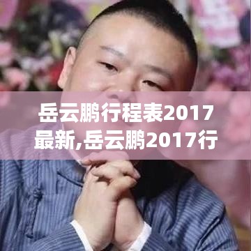 岳云鹏2017行程揭秘，忙碌演出展现喜剧魅力全新行程表一览